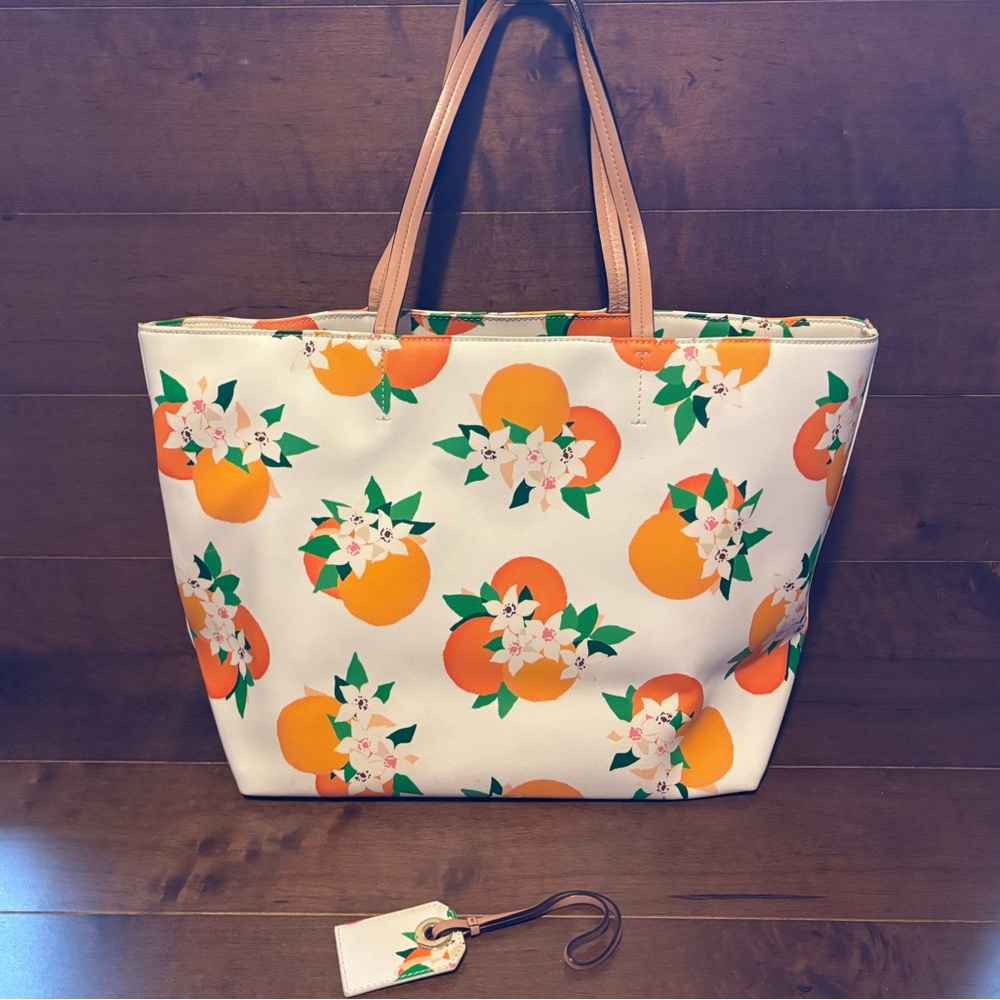 Kate Spade Harding Oranges Riley Tote - Picture 2 of 11